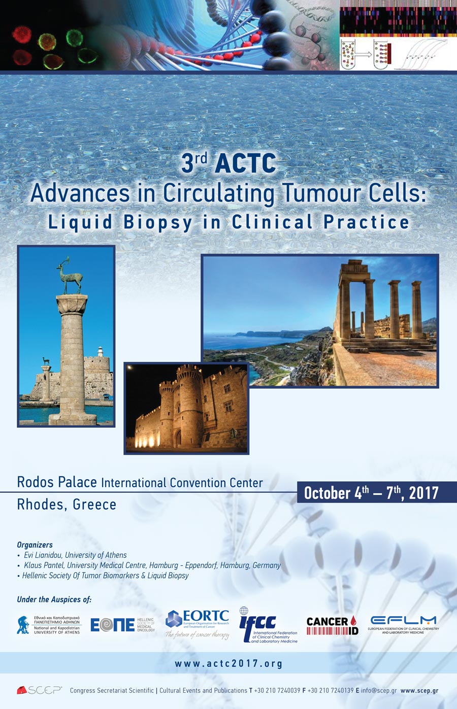 3rd ACTC Advances in Circulating Tumor Cells: Liquid Biopsy in Clinical Practice, Ρόδος 04-07 Οκτωβρίου 2017