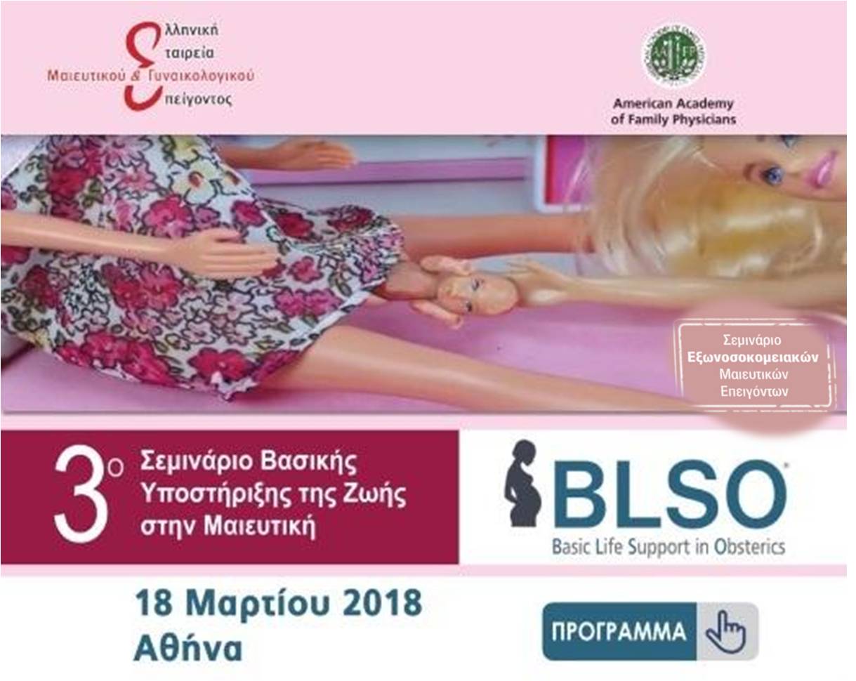 3ο Σεμινάριο BLSO, Αθήνα 18 Μαρτίου 2018
