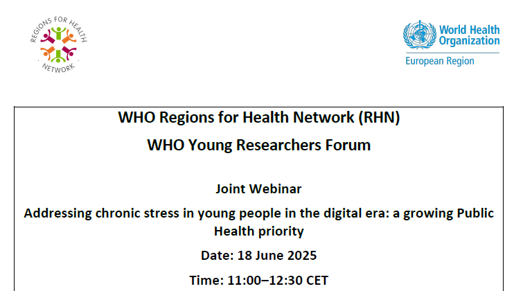 Webinar: Χρόνιο άγχος στους νέους στην ψηφιακή εποχή. Διοργάνωση Π.Ο.Υ. με πρωτοβουλία της Π.Δ.Ε. 18-6-2025